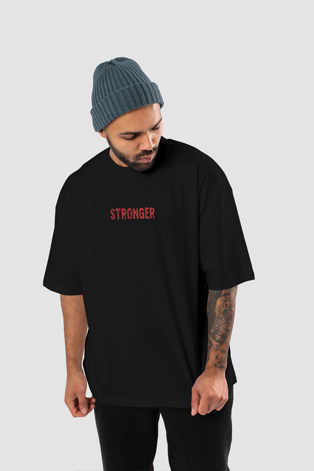 STRONGER THAN YESTERDAY OVERSIZED TEE