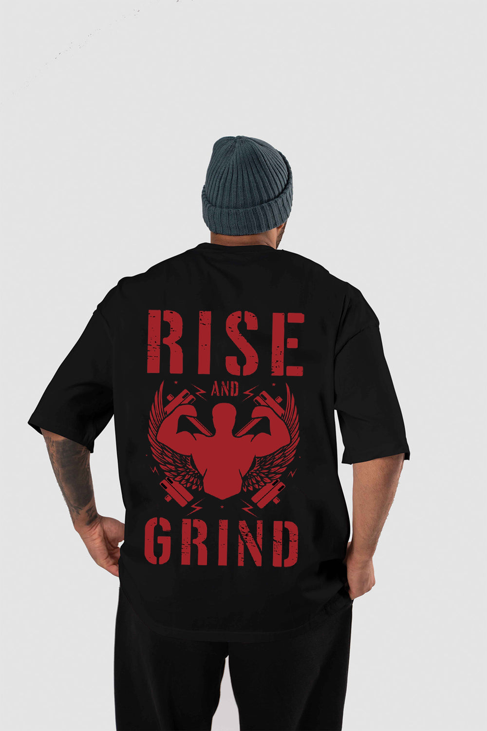 RISE AND GRIND OVERSIZED TEE